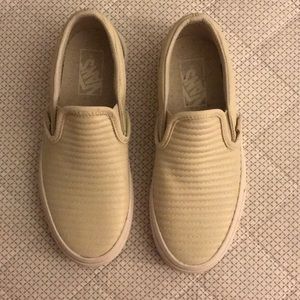 Semi-leather Beige Vans